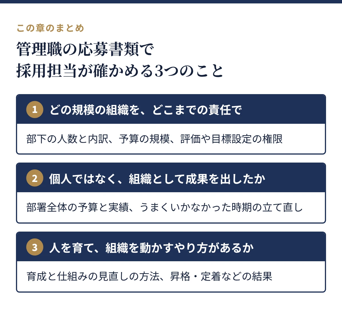 採用担当が確かめる3つのこと:組織の規模と責任の範囲、組織としての成果、人を育て組織を動かすやり方